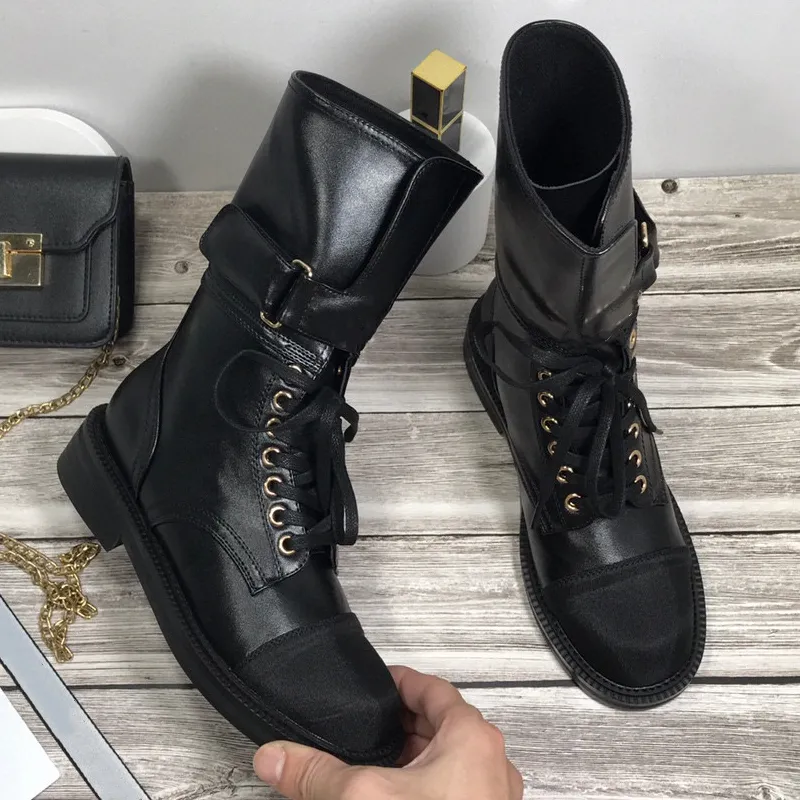 Bottes de créateurs pour femmes, nouveaux modèles d'automne et d'hiver, bottes Doc Martens faites à la main, blogueur de célébrités sur Internet, taille recommandée: 35-40