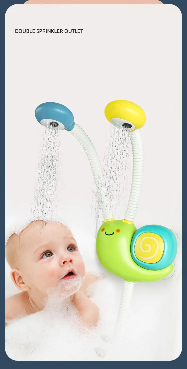 Jouets De Bain Jouets De Bain Jeu Deau Escargot Pulvérisation Robinet  Douche Électrique Jet Deau Jouet Pour Bébé Bain Salle De Bain Enfants  Jouets 2 Ans 230923 Du 13,86 €