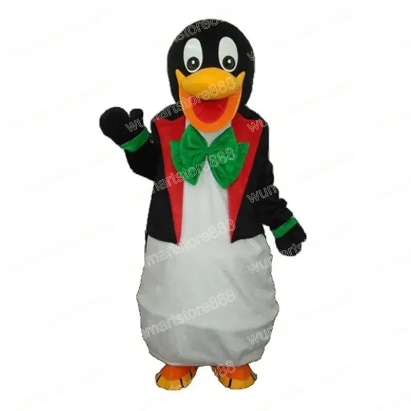 Halloween Penguin Mascot Costume Carnival Unisex Outfit vuxna storlek Jul födelsedagsfest utomhusklädning reklamrekord