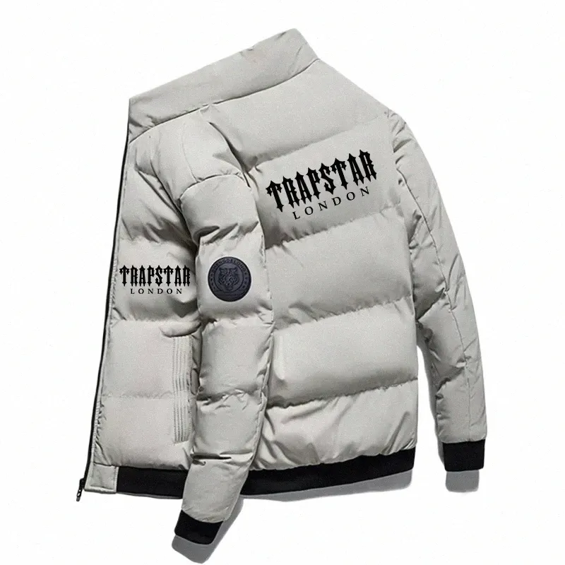 2022 Nya varumärkesjackor Ytterkläder och rockar Trapstar London Logo Printing Fashion Warm Coat Autumn Winter Harajuku Windsectoised Padded Down Jackets X3KJ#