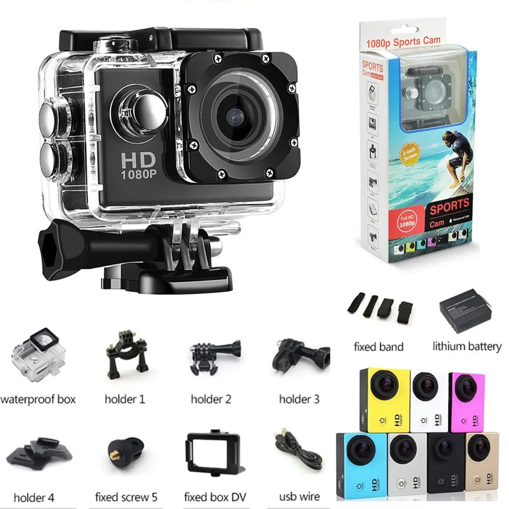 Wetterfeste Kameras Actionkamera Sport camara deportiv Tauchen Wasserdicht 1080P Full HD Go Pro Unterwasserhelm Sport DV 12MP Po Pixel Cam 230923