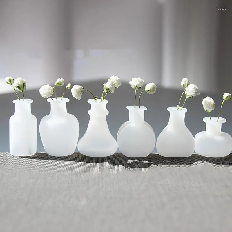Bouteille/vase en verre miniature, maison de poupée