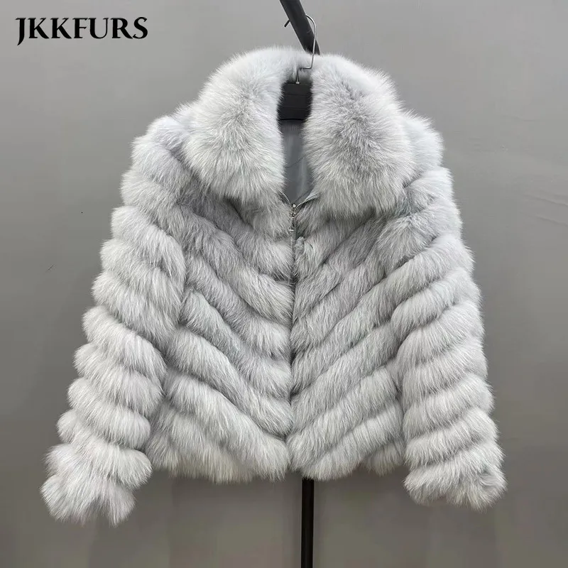 女性の毛皮のフェイクファーカサコデペレ冬の濃い暖かい本物の毛皮コート