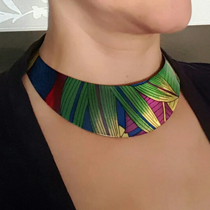 Chokers Ethnic Country Style Painting Design Torques Charm Chokers Necklaces Statement Jewelry For Women Dress Fashion Collar MANILAI 230923