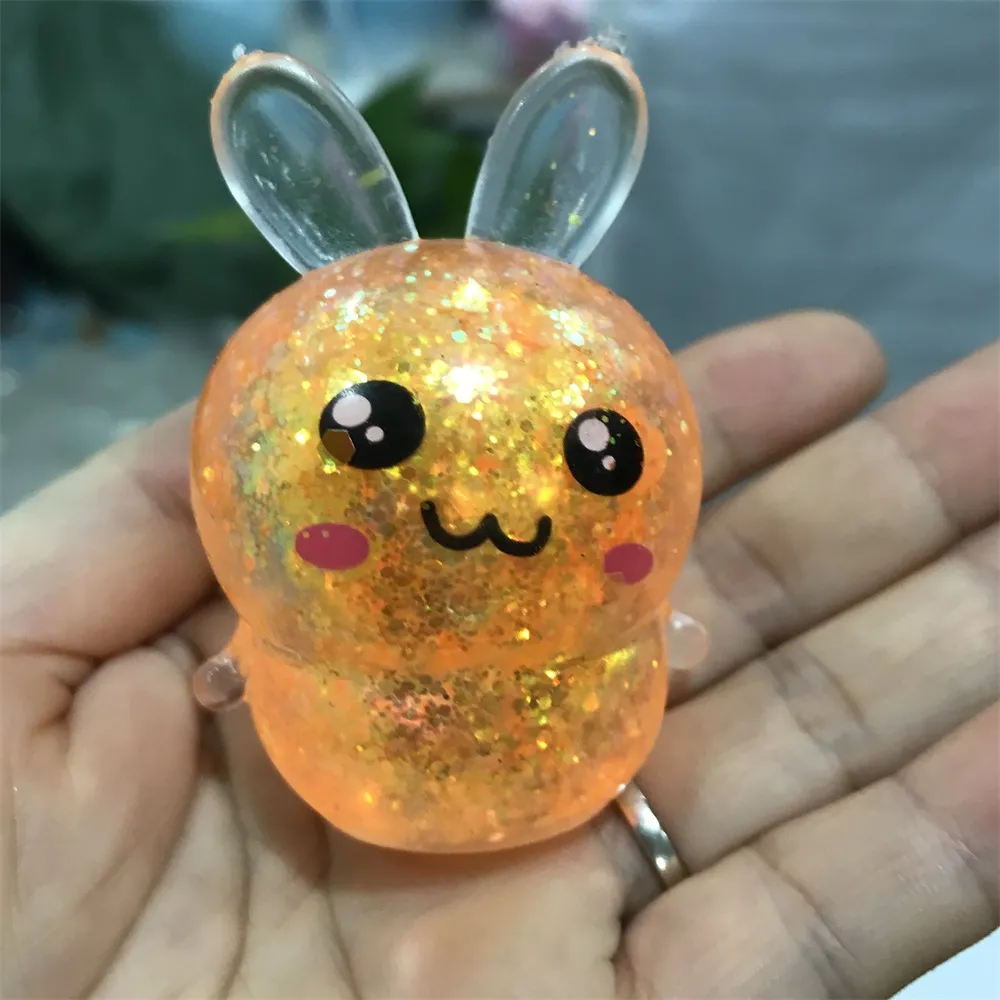 Sensory Rabbit Jelly Stress Toy Stretchy Squeeze Fidget Toys For ...