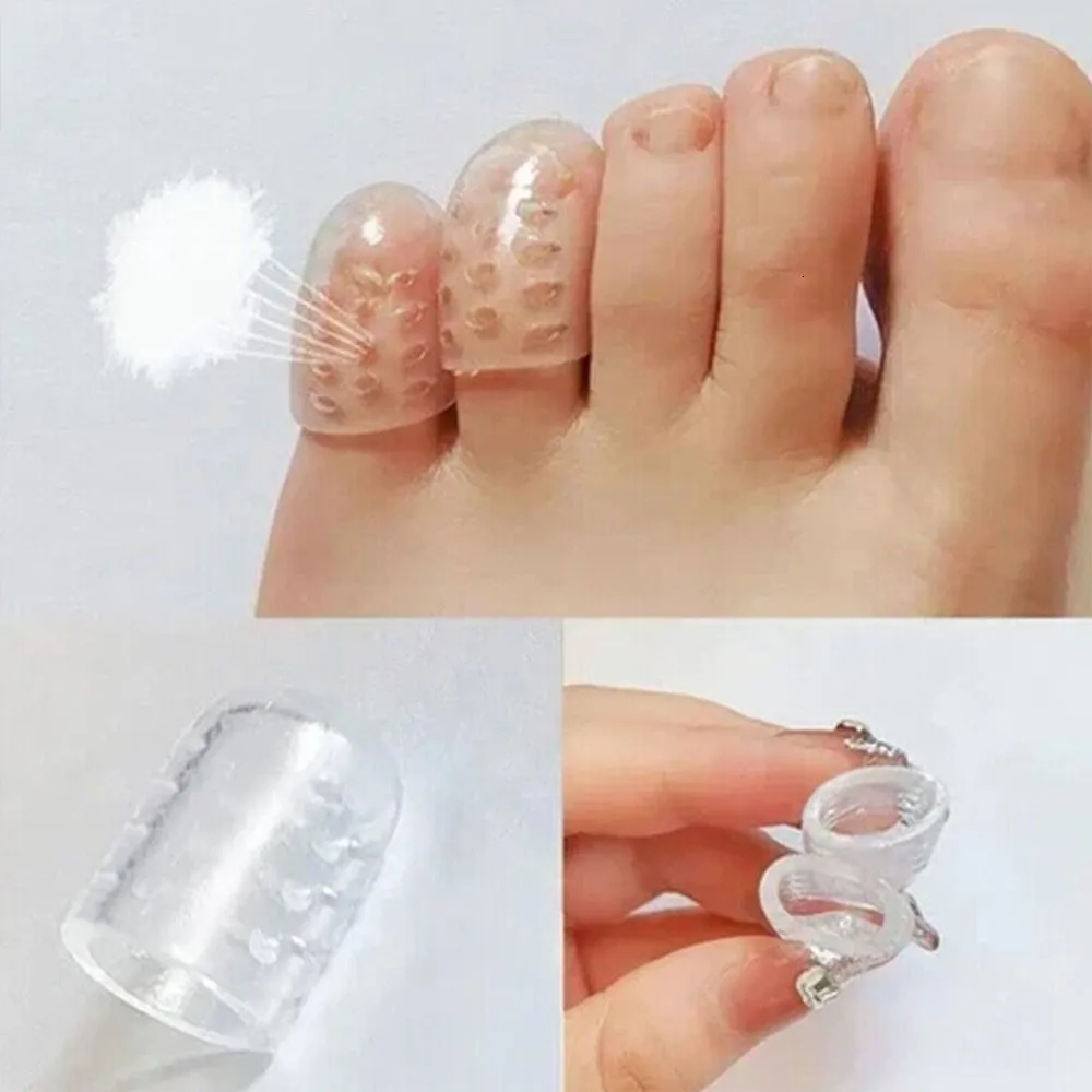 Soins des pieds 20 pièces protecteur d'orteil en silicone souple cors de pied respirants ampoules couvercle d'orteil outil de soin des pieds séparateurs d'orteils antifriction 230923