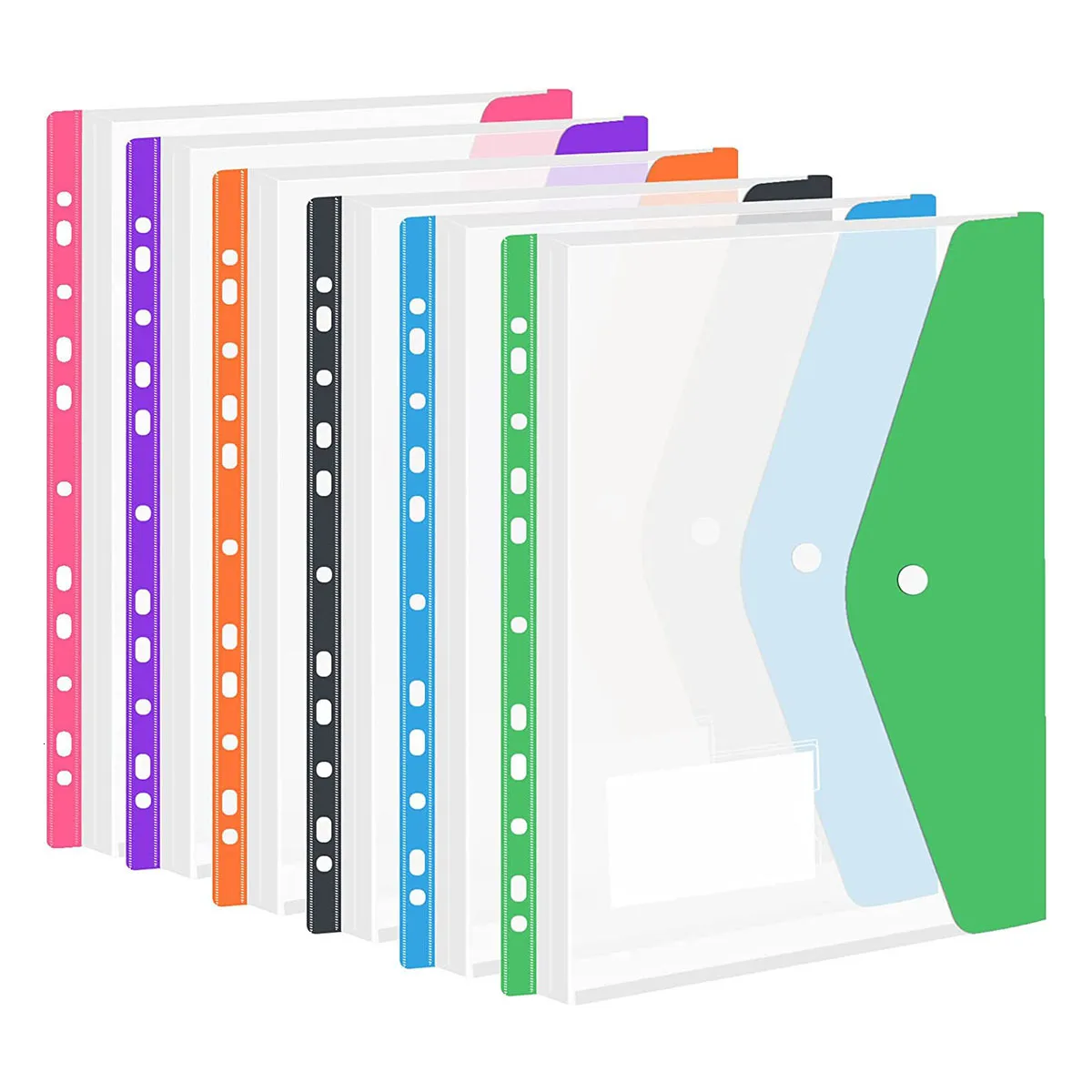 Składanie materiałów A4 Rozmiar dużych folderów z plików plastikowych Portfe Portfel Kolorowe pliki dokumentów Worki na kopertę do domu szkolnego Home posiada 200 plus arkusze A4 230923