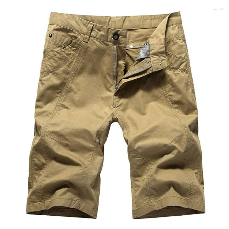 Shorts pour hommes Summer Cargo Hommes Casual Coton Pantalon Armée Militaire Pantalon Poches Bermuda Masculina 29-44