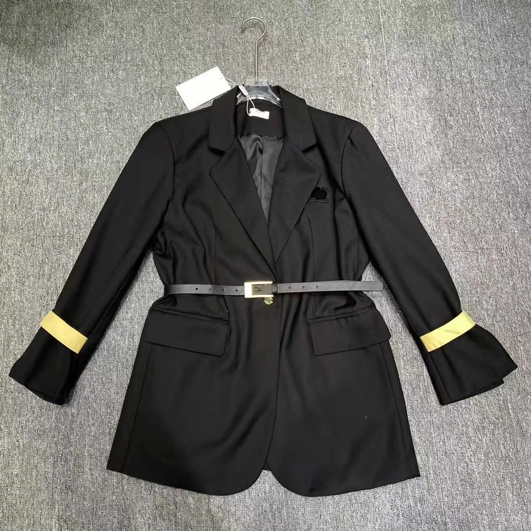 Top-Designer-Markenkleidung, Abendkleid, professioneller Damen-Anzug, Damen-Blazer, modischer Premium-Blazer, Übergröße, Damen-Deckmantel, Jacke, kostenloser Gürtel