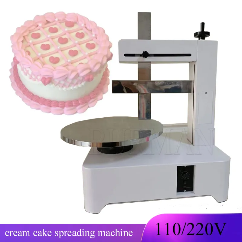 Birthday Cake Cream Icing Coating Machine 110V 220V 4 16inch Bread