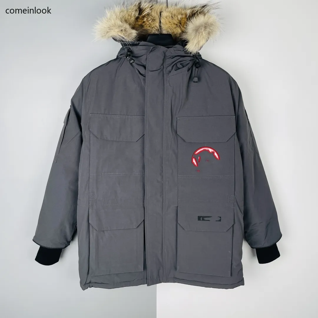 Canadian Down Jacket Mens Winter Warm Coats White Goose Down, XS 2XL