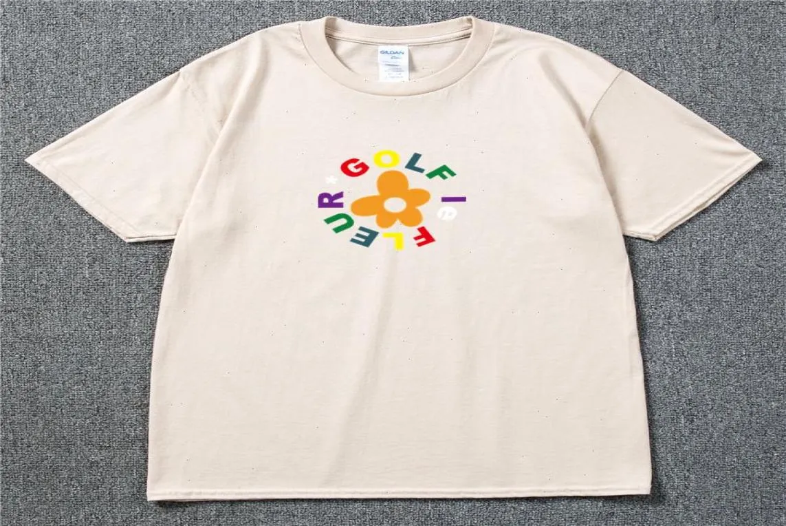 Le Fleur Flower Tee Głosuj igor Tyler Treczka T-shirt T-shirt Cotton Men Casual Swag Women Hip Hop8796356