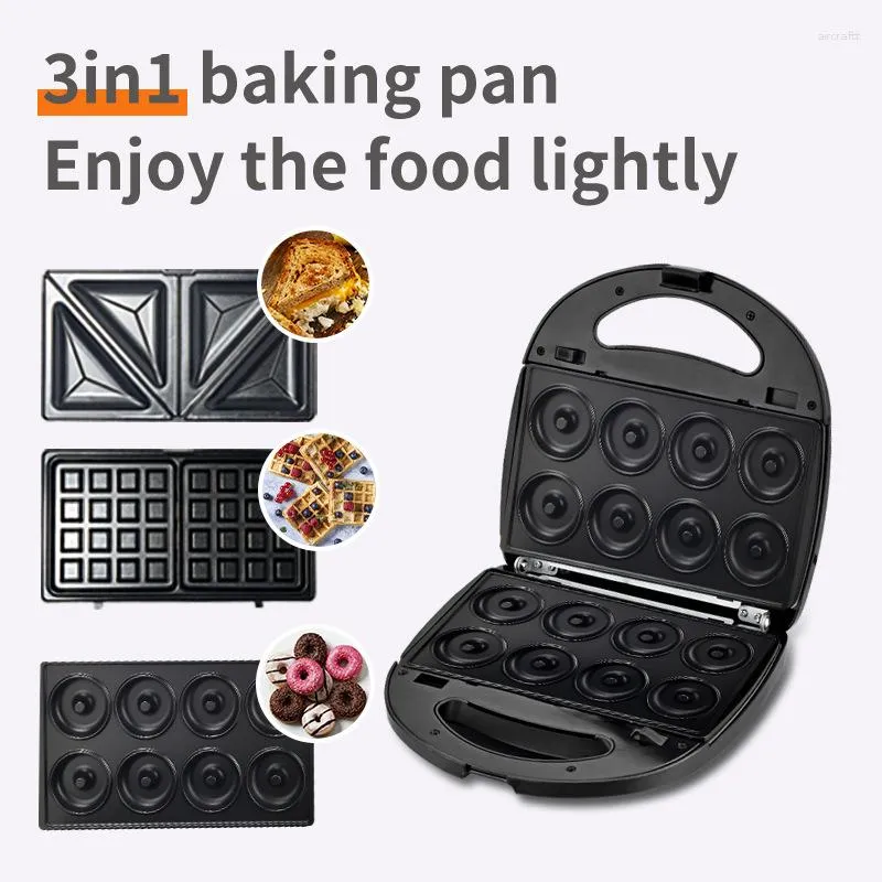Bread Makers Waffle 3 In 1 Iron Panini Press Sandwich Maker With