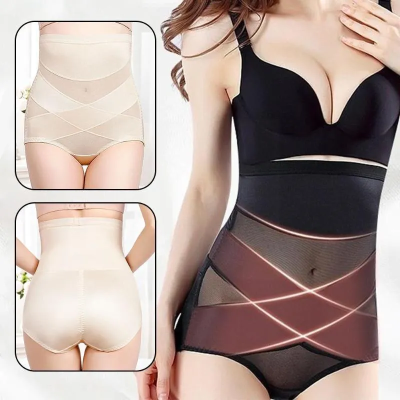 Damen-Shaper, nach der Geburt, hoch taillierte Bauchunterwäsche, formend, spurloses Netz, atmungsaktiv, Gesäßstraffung, körperbetonter Body Shaper