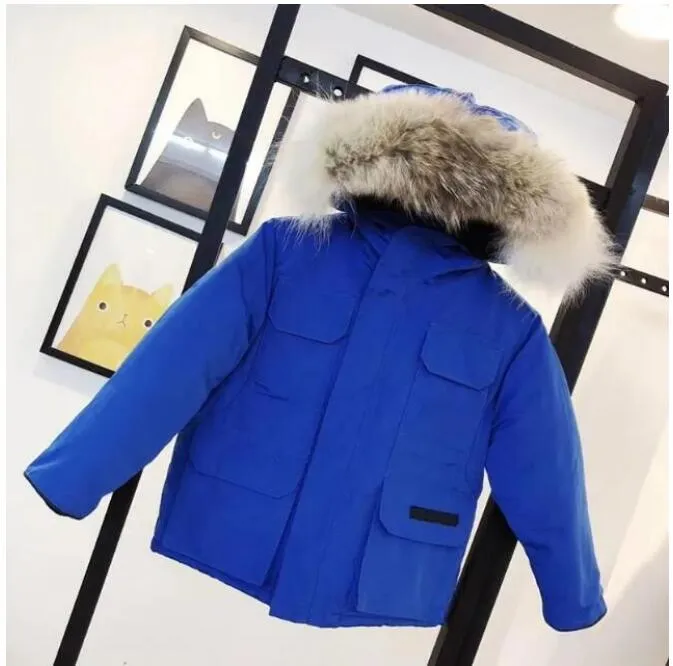 Chaquetas Niños Diseñador Abajo Abrigo Invierno Niño Niña Bebé Ropa de abrigo Chaquetas con insignia Grueso Cálido Outwear Abrigos Niños Parkas Moda Clásico