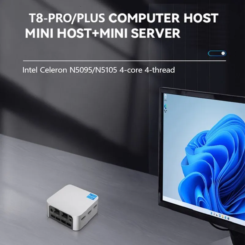 Mini PC FIREBAT T8 Pro Plus Desktop Gaming Computer, Intel Celeron