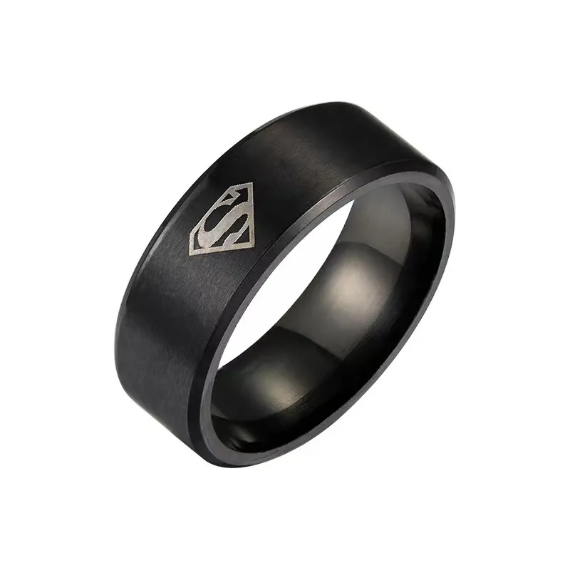 Stainless steel superman ring deals