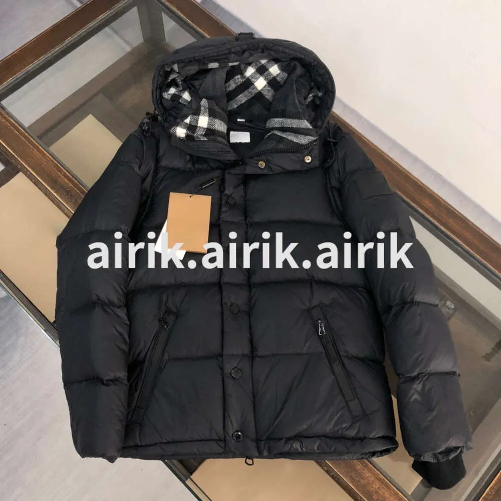 Herrjacka Design Kvinnor Down Short Thicked SemeVes avtagbar knapp blixtlås Winter Wear Casual Daily Quilted Jacket 23Aw Mwem's Down Jacket