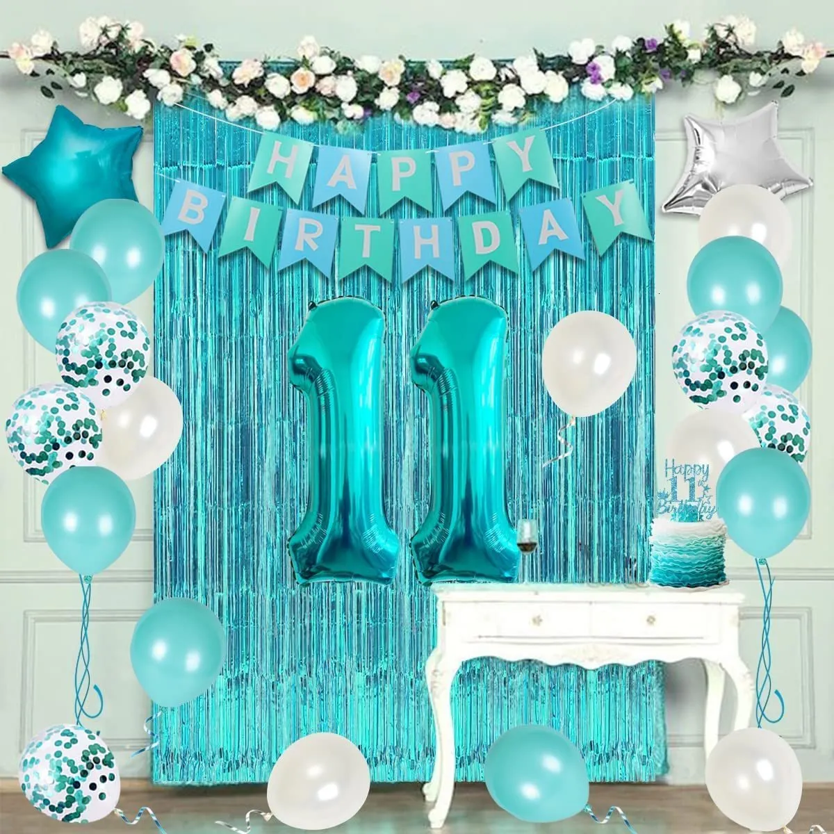 11th Birthday Decorations For A Star Galaxy Birthday Party Decorations
