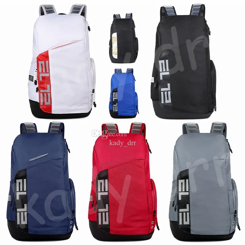 Air Elite Pro Hoops Kussen Sport Basketbal Rugzak Unisex Student Laptoptas Grote Capaciteit Rugzak Ritssluiting Trainingstassen Rugzak