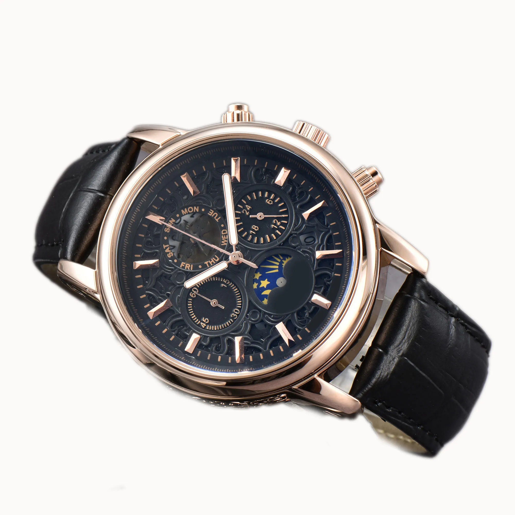 High Quality 2023 Mens Quartz Chronograph Watch With PHL Sun High Quality 2023 Mens Quartz Chronograph Watch With PHL Sun