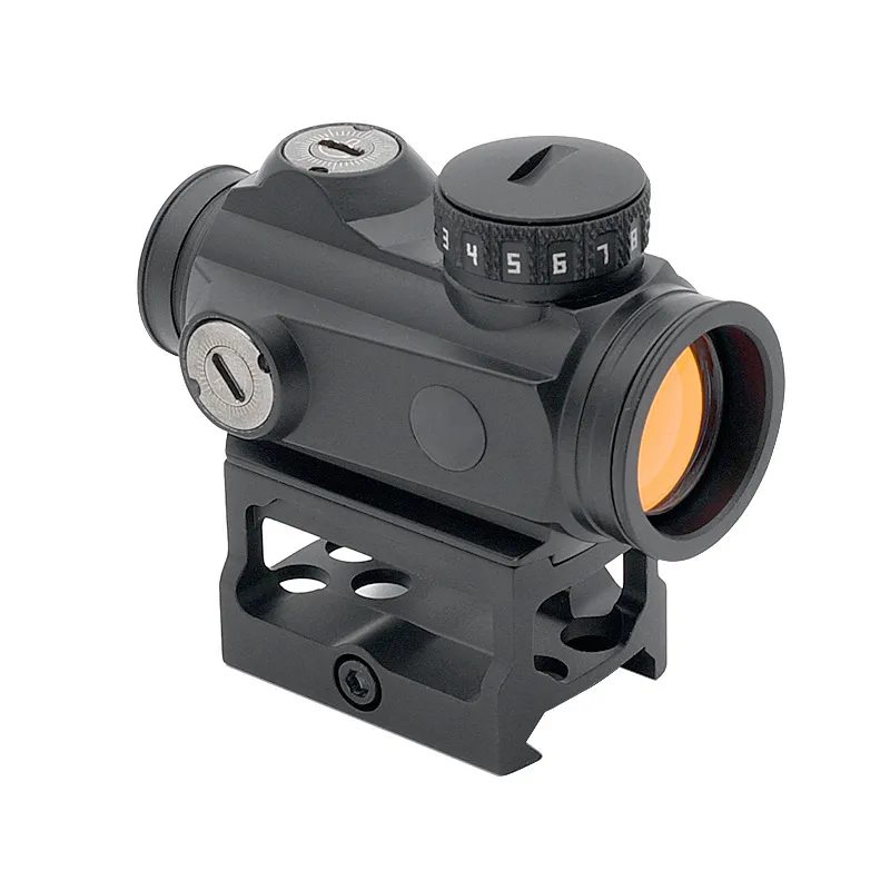 Tactical ROMEO-MSR 1x20mm 2 MOA Red Dot Sight Durável Impermeável Leve Ultracompacto Mira de arma com montagem de co-testemunha absoluta e tampas de lente flip-back