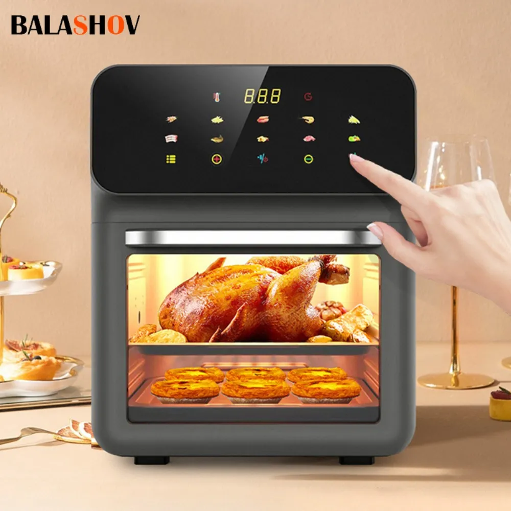 10L Large Capacity Electric Air Fryers Oil Free Automatic Household Kitchen  360°Baking Convection Oven Deep Fryer Without Oil From Galaxytoys, $861.9
