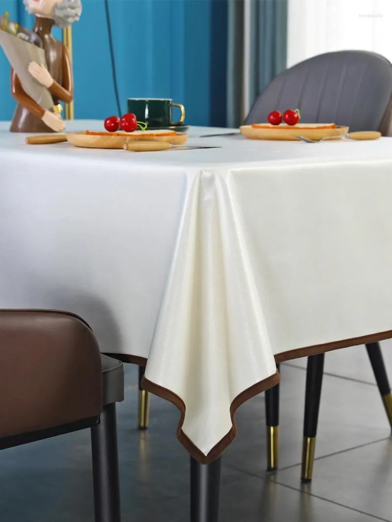 Tableau de table imperméable à l'huile et livre lavable rectangulaire