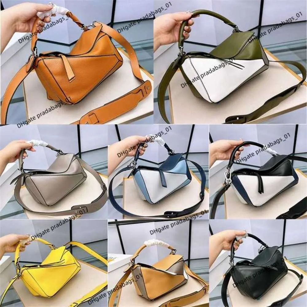 Designer Bag Store Puzzle Women's Shoulder Handbag 90% Factory Direct Wholesale Lowe Luxury Fashion Leather Stitching Tote Handheld Wallet Portable Crossbody Bag