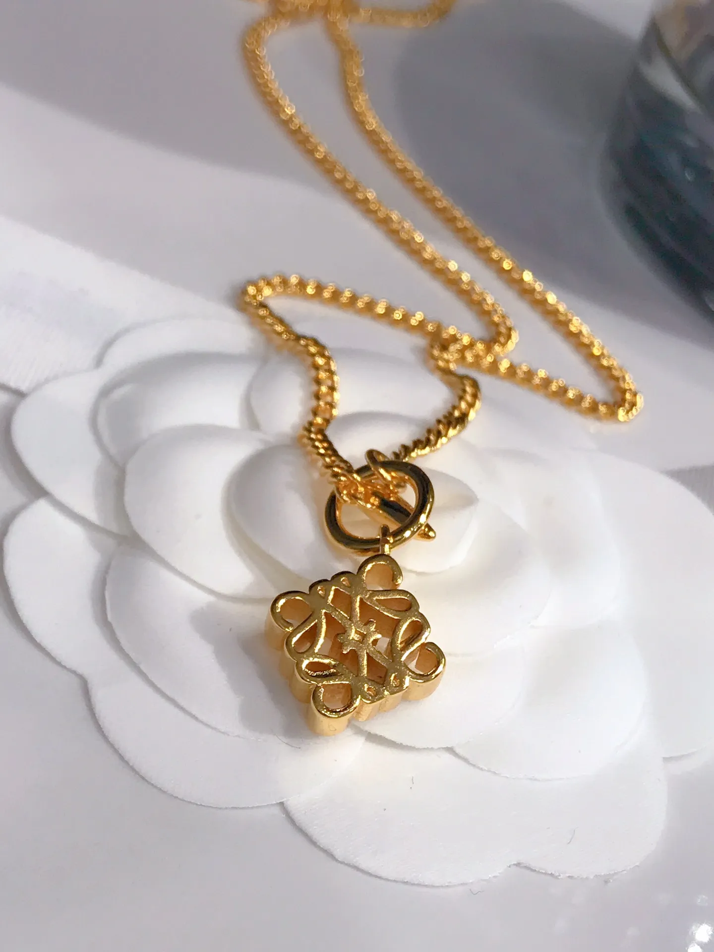 Designer Anagram Chain Pendants For Guys For Women Gold And Silver