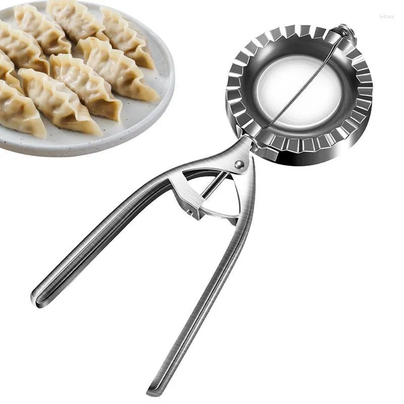 Strumenti di cottura Ravioli Maker Stampo per gnocchi in acciaio inossidabile Avvolgitore per pasta Pressa e taglierina per empanada pie