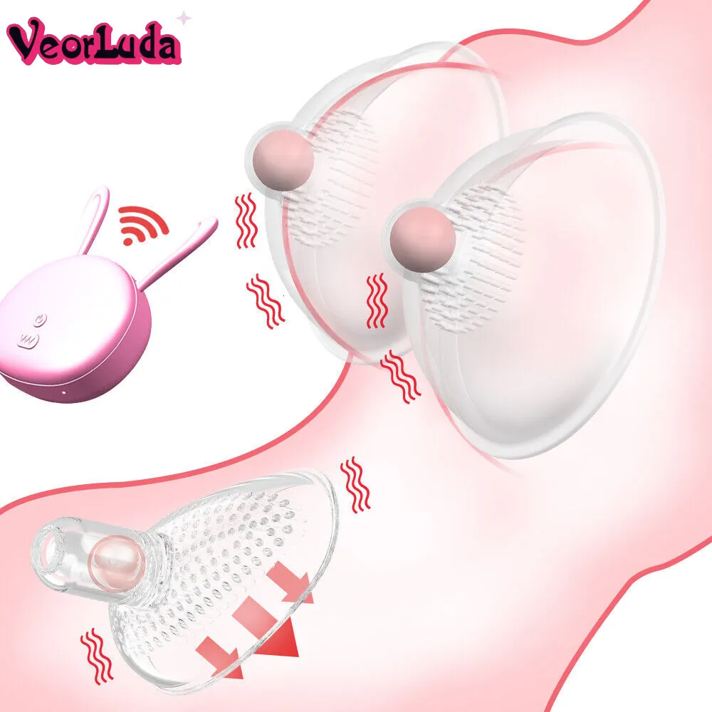 Vibratorer 10 Speed ​​Nipple Sucker Vibrator Stimulation Electric Nipplees Toy For Nipples and Clitoris Sex Toys Women 230923