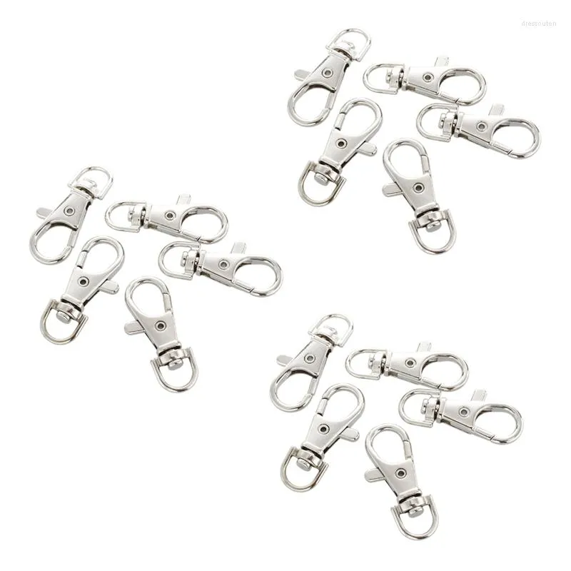 Hooks 3X Durable Metal Carabiner Clip Style Spring Key Chain Keyring