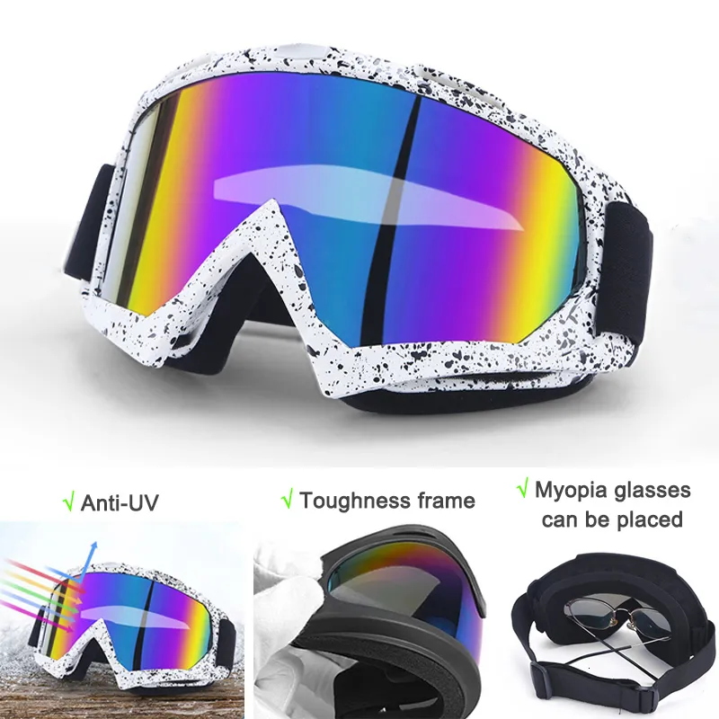 Occhiali da esterno Occhiali da sci Occhiali da snowboard Antiappannamento Sci Sport invernali Ciclismo Moto Occhiali da sole con protezione UV antivento 230925