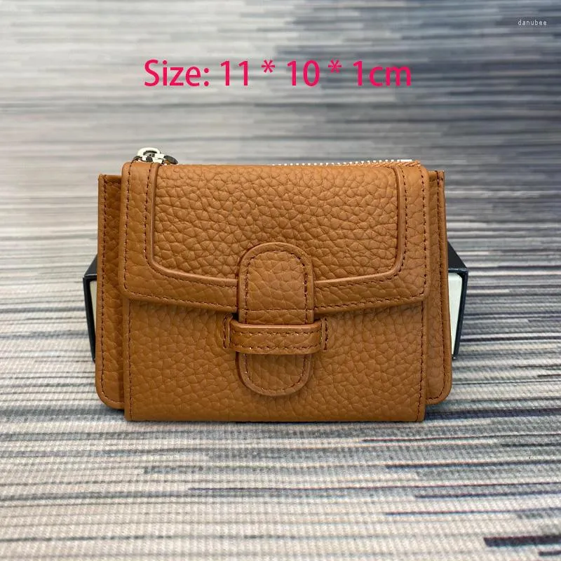 Wallets Women s Wallet With Zipper Cute Coin Purse Luxury Genuine Leather For Men Holder Portafoglio