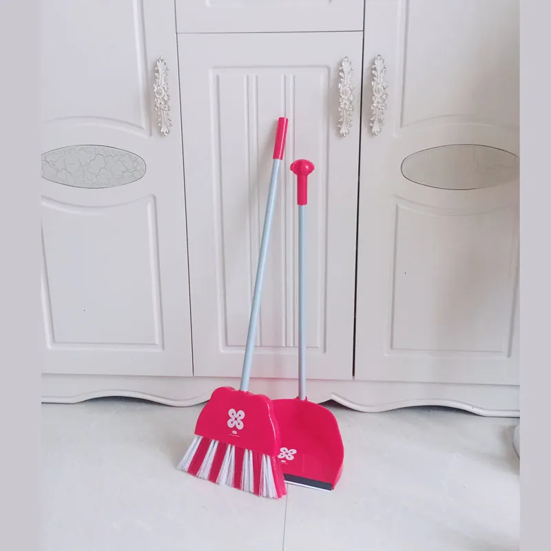 2022 NEW Arrival Children's Simulation Broom Mop and Dustpan Set  Kindergarten Toys Baby Mini Play House Sweeping Cleaning Toy