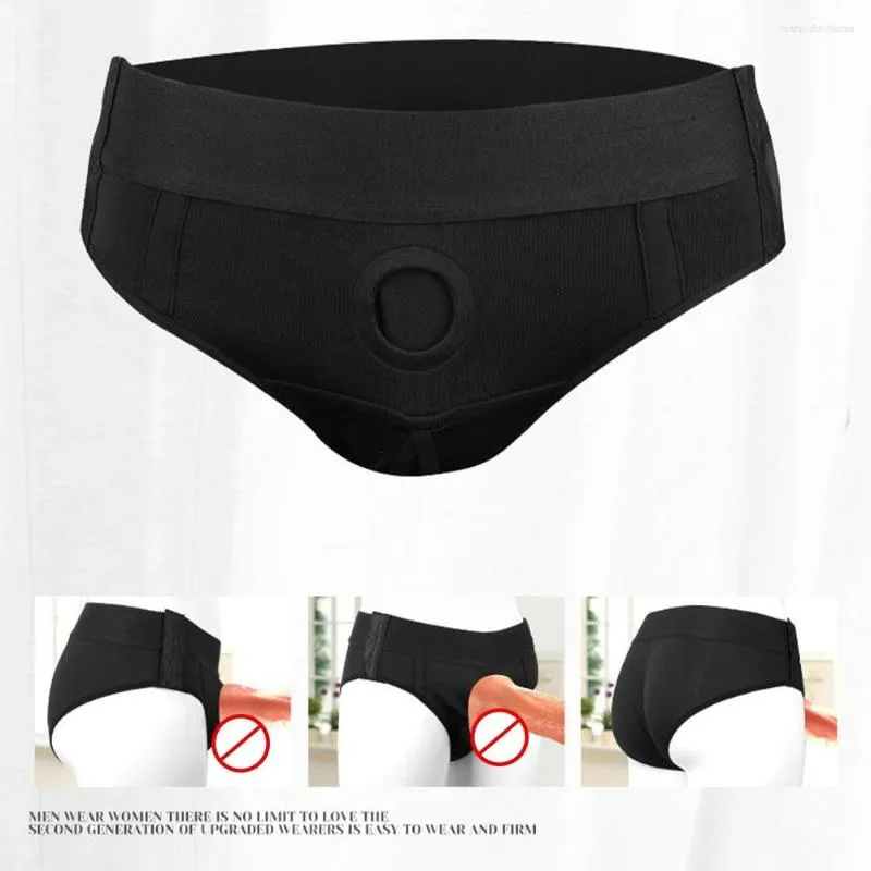 Cuecas engraçado sexy breve para homens ou mulheres roupa interior ajustável exposto galo shorts gays lésbicas lingerie erótica sissy calcinha