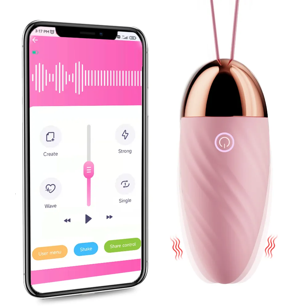 Vibrators Bluetooth G Spot Dildo Vibrator for Women APP Remote Control Panties Vibrating Egg Clitoris Stimulator Sex Toys Adults 230925