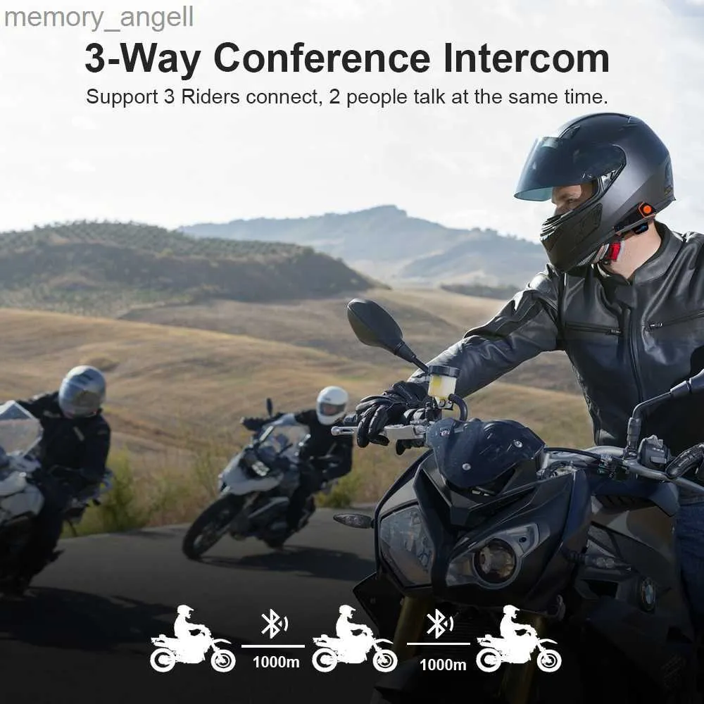 Walkie Talkie Fodsports BT S2 Intercom Motorcycle Helmet Bluetooth
