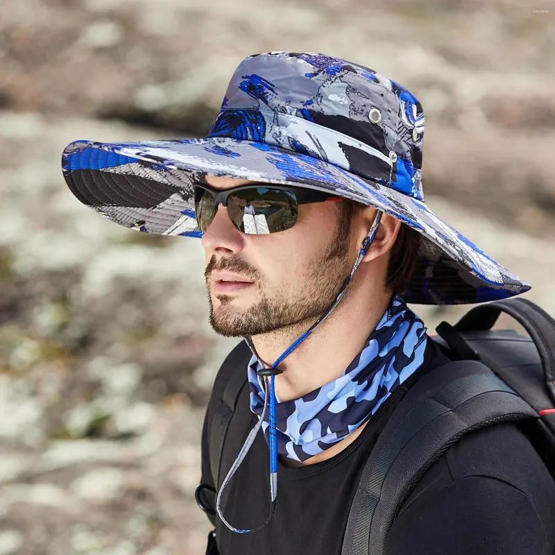 Foldable Camouflage Boonie Hats For Men For Men Ideal For Mountaineering,  Fishing, And Outdoor Activities With Wide Brim And Shade From Haydena,  $11.91