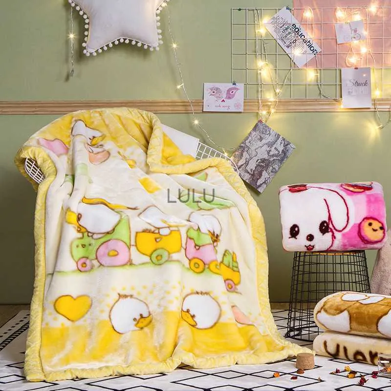 Blankets Soft 105 135cm Raschel Cartoon Blanket For Kids Children