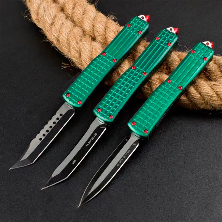 NEW Micro tech navy Automatic Knife Zinc aluminum alloy handle Camping Outdoor Self-defense Tactical Combat Knives UT85 UT88 BM 3300 4600 3400 AUTO TOOLS