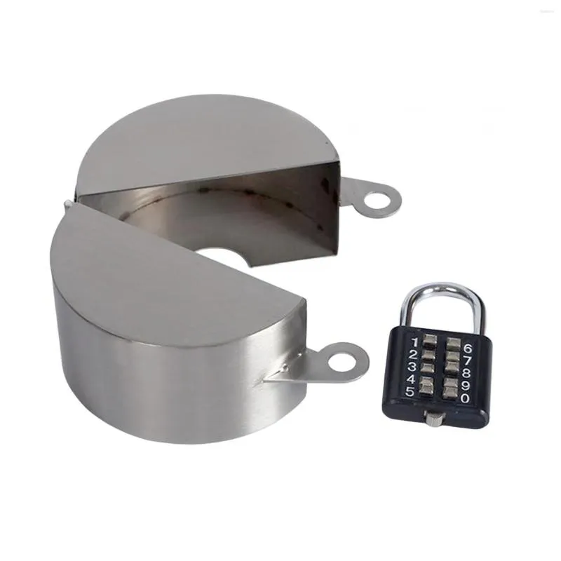 Robinets de cuisine Cadenas Cylindre Réservoir Verrouillage Soupape de Sécurité En Métal Robinet Extérieur Serrure Robinet De Jardin Pour Immeubles De Bureaux Parcs Écoles