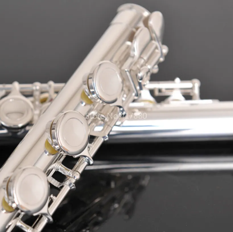 Margewate unikalne 17 otworów flet srebrny flet C Fletu w otwartym podzielonym instrumentach
