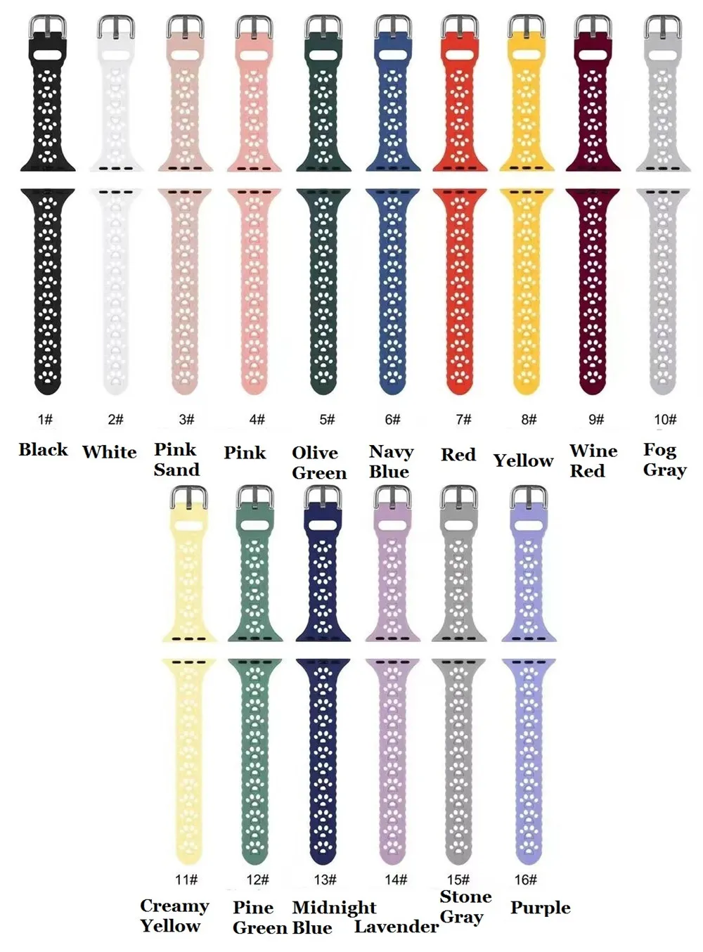 Apple Watch Bands 시리즈 용 중공 조각 강아지의 발 실리콘 Ultra 9 8 7 6 5 4 3 2 1 38mm 41mm 42mm 44mm 45mm 49mm 시계 스트랩