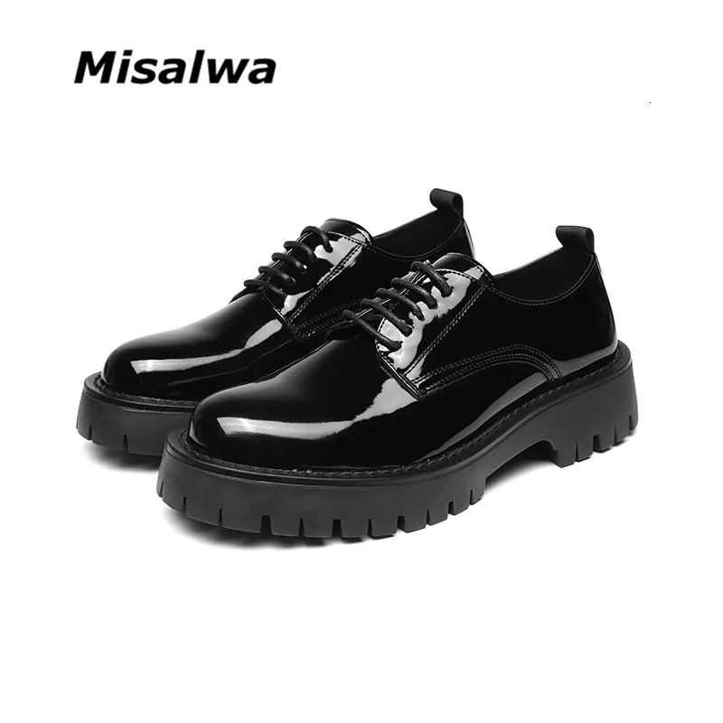 Mid heel top oxford shoes