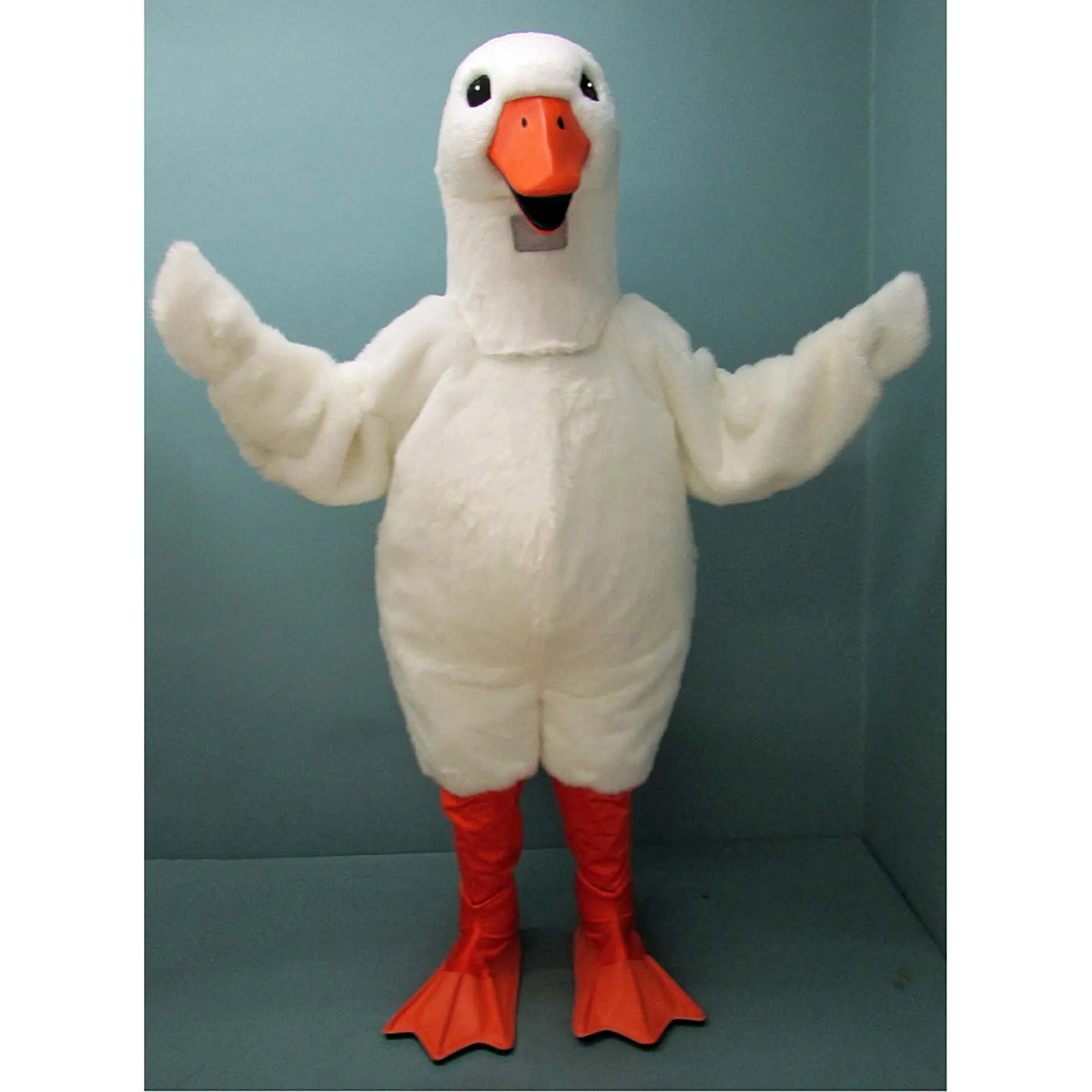 Disfraces de mascota Halloween de alta calidad disfraz de mascota de ganso realista vestido de lujo de dibujos animados envío rápido tamaño adulto