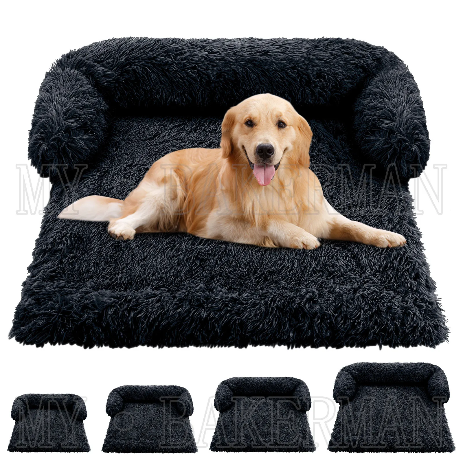 Dog Houses Kennels Accessories Large Dogs Sofa Bed Pet For Calming Warm Nest Washable Soft Furniture Protector Mat Cat Blanket 230923