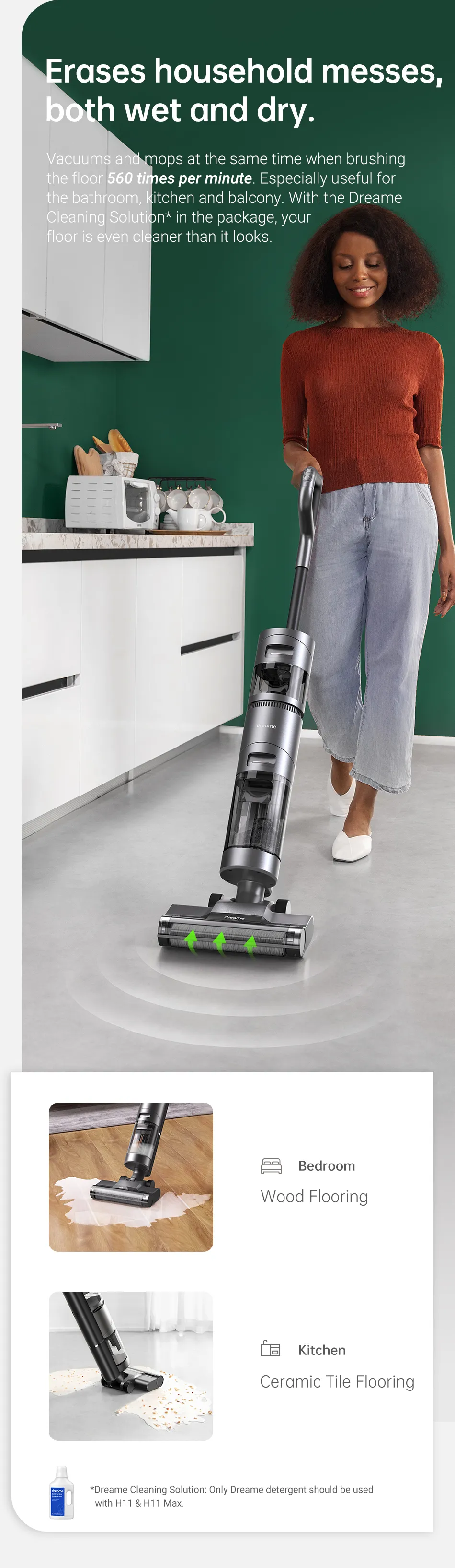 Dreame Cordless Bagless Wet Dry Vac
