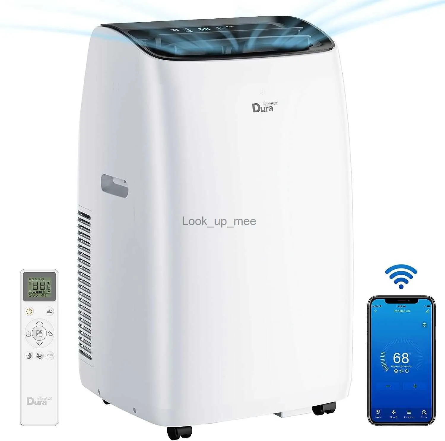 Avfuktare Smart Portable Air Conditioners 12000 BTU (ASHRAE) /8150 BTU (SACC) Tyst AC-enhet Inbyggd avfuktare och fläktlägen Mobil AYQ230925